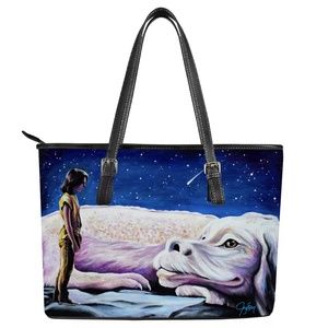 Neverending Story Falkor Large Handbag - Artwork by Joy Eaton